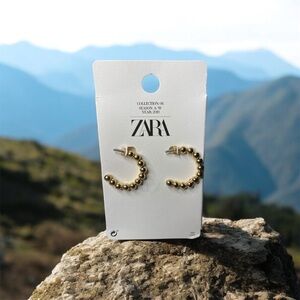 Zara Gold Tone Hoop Earrings